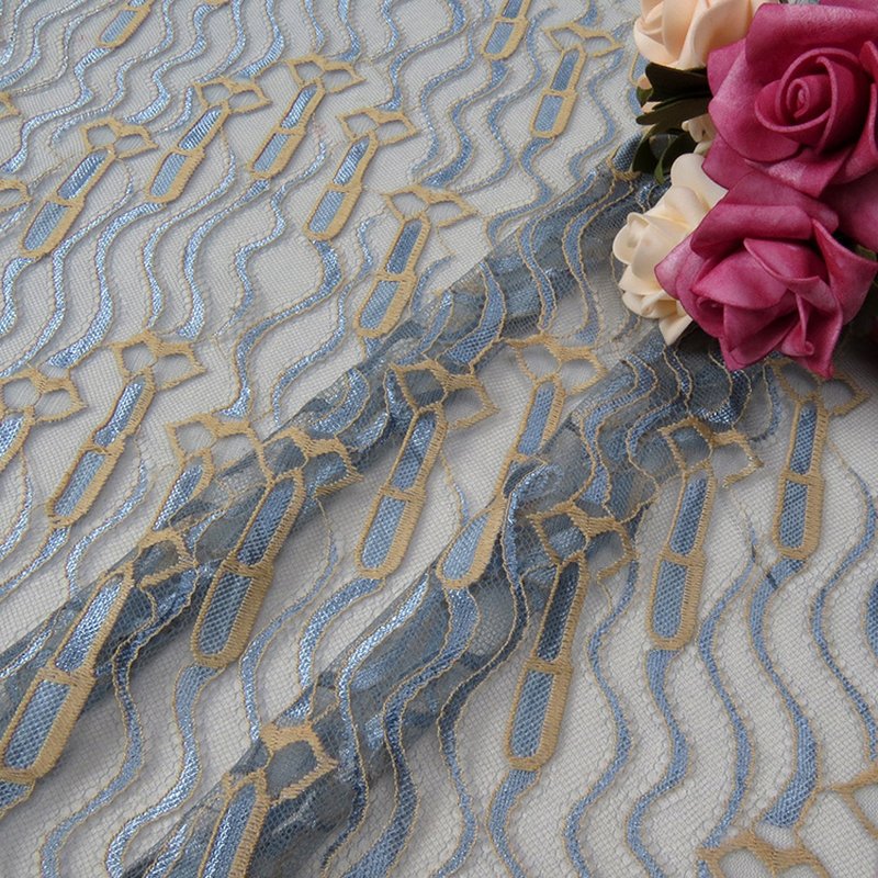 Lace Fabric Women's Polyester Warp Knit for Women's Wear Wholesale Sup 4